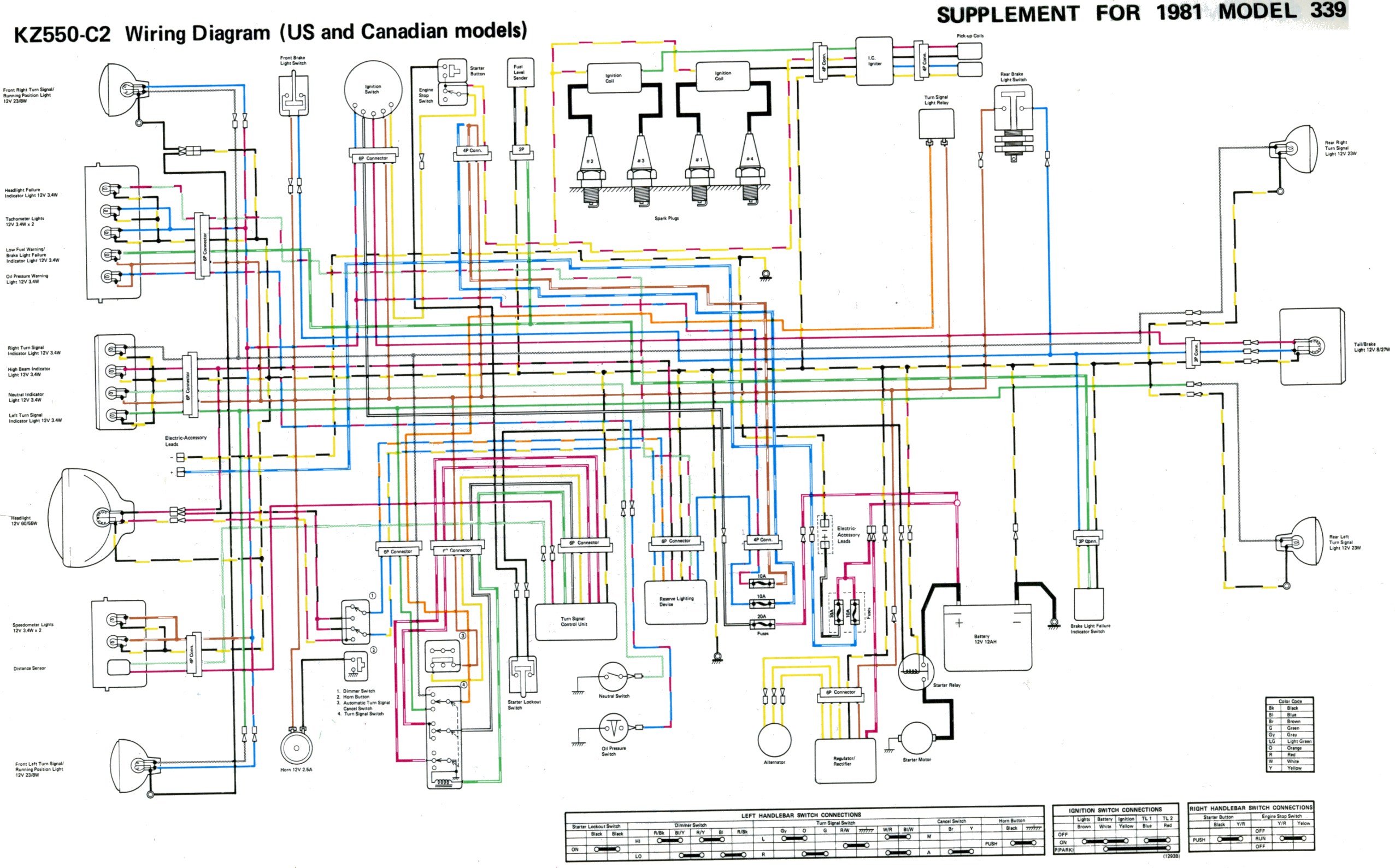 Some KZ 400/500/550 wire diagrams  Kz550 Wiring Diagram    gpzweb.s3-website-us-east-1.amazonaws.com