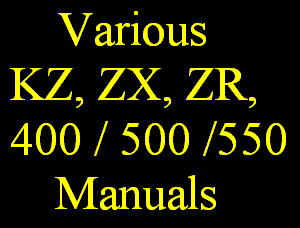 Kawasaki KZ, ZX, ZR, 400/500/550