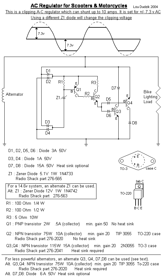 Schematic AC regulator