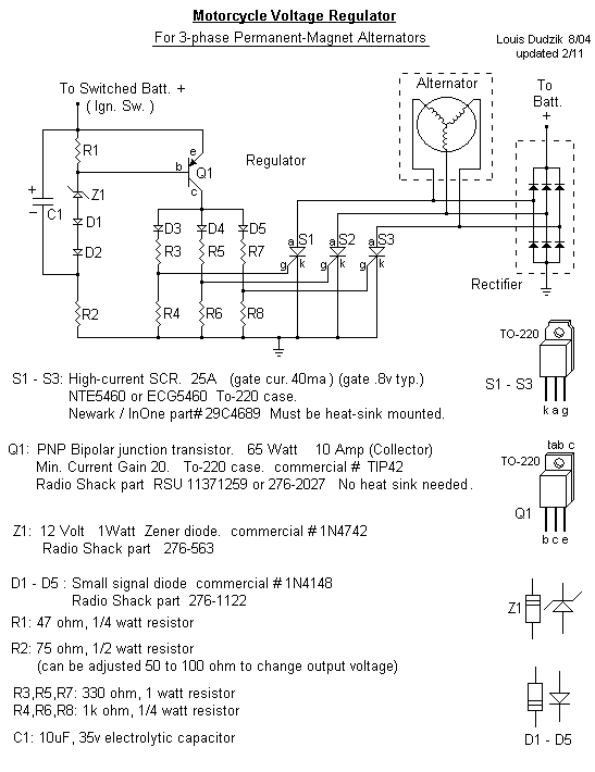 3 phase alternator diagram